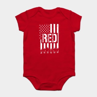 RED - Remember Everyone Deployed Baby Bodysuit